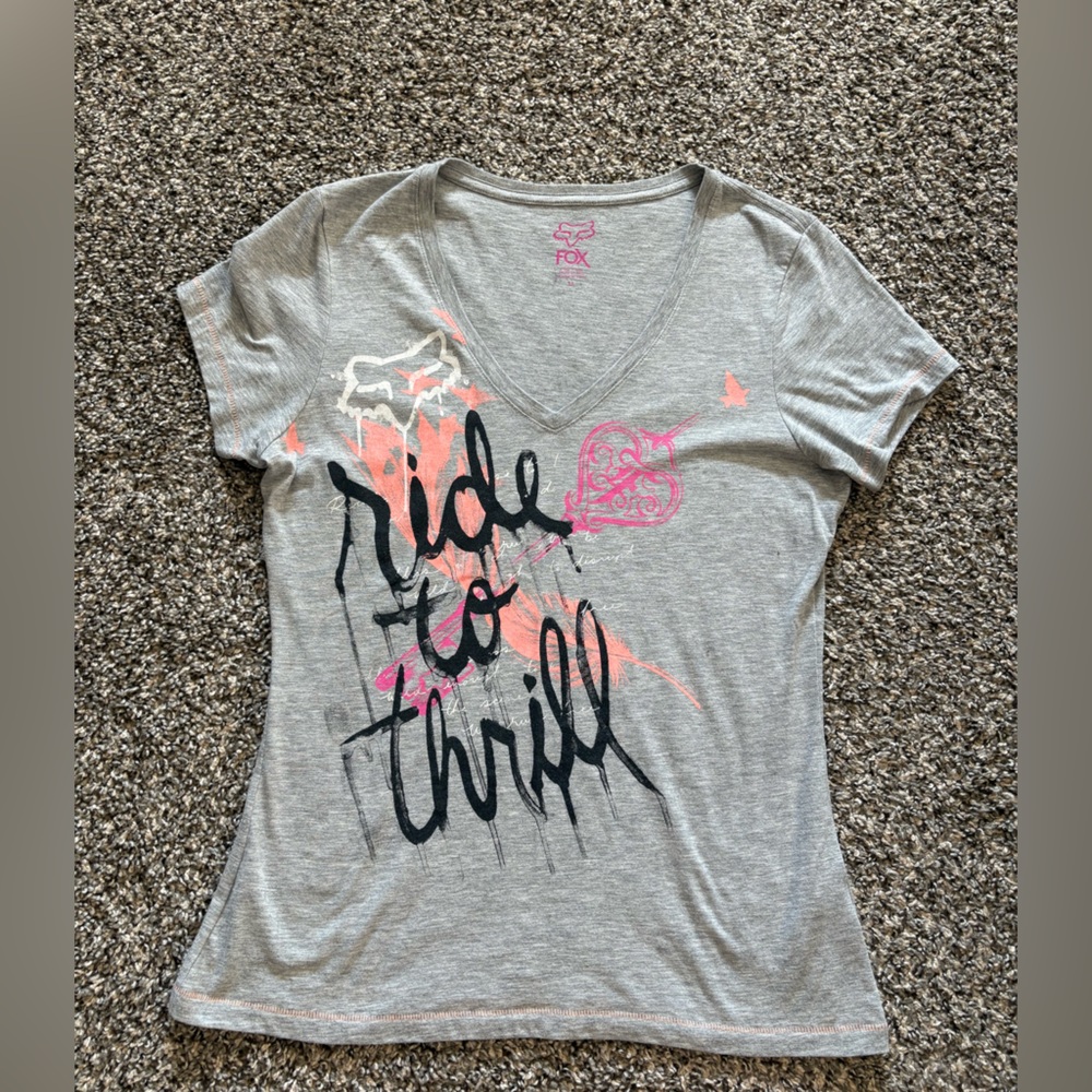 Fox Racing short sleeve gray tee